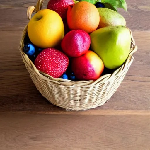 a fruit basket on top of a kitchen table Stable Diffusion OpenArt