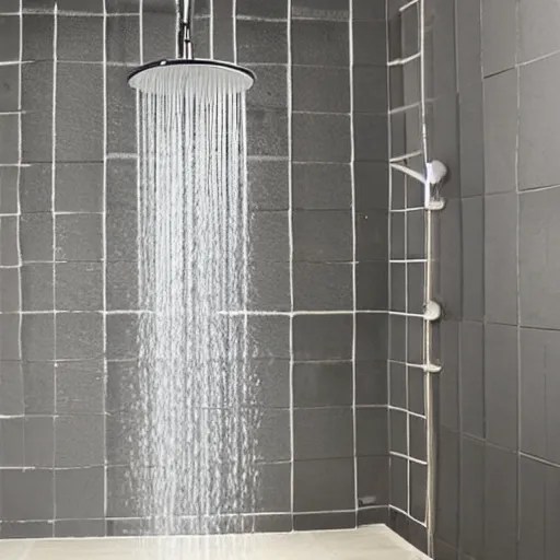 upside down shower Stable Diffusion