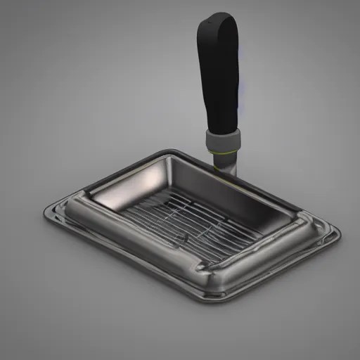 4K 3d render, dishwasher with cast iron skillet inside Stable Diffusion OpenArt