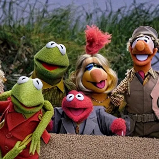 screenshot of the muppets beach landing in world war 2 Stable