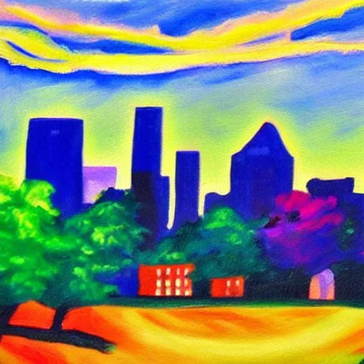 city of boston, painted by miro, digital painting, 4 k Stable