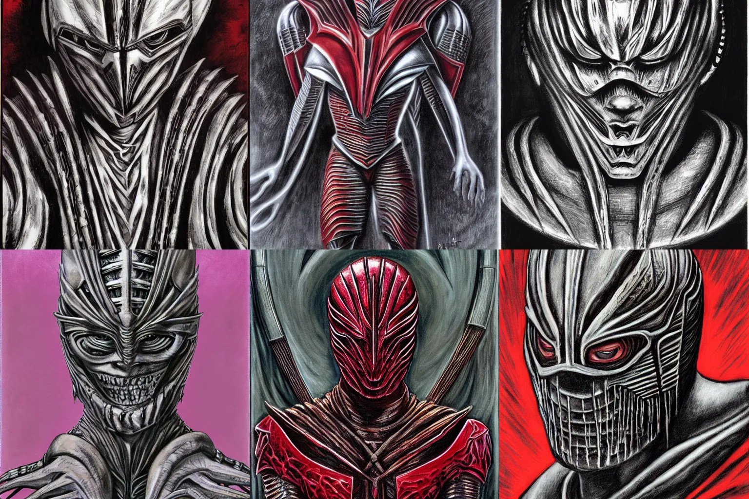 Lord Zedd by H.R. Giger. Portrait. Stable Diffusion OpenArt