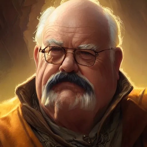 Wilfred Brimley, closeup, D&D, fantasy, intricate, Stable Diffusion