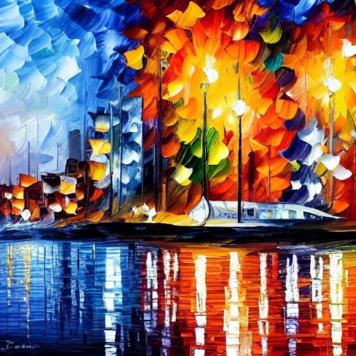 oil painting of seattle by leonid afremov Stable Diffusion OpenArt