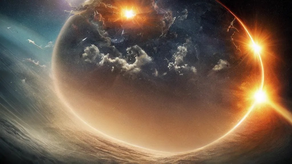 The crashes into the earth, Hans zimmer Stable Diffusion