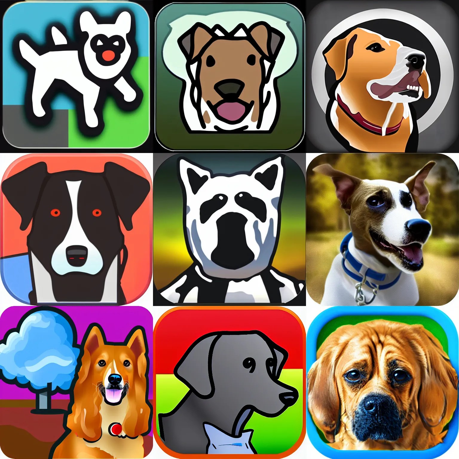 dog walker ios icon Stable Diffusion OpenArt