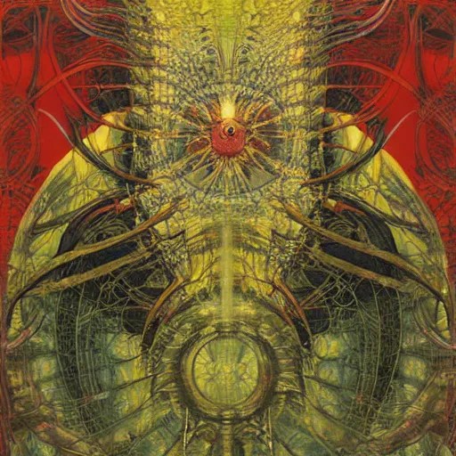 a centered portrait of a non human predatory alien. Stable