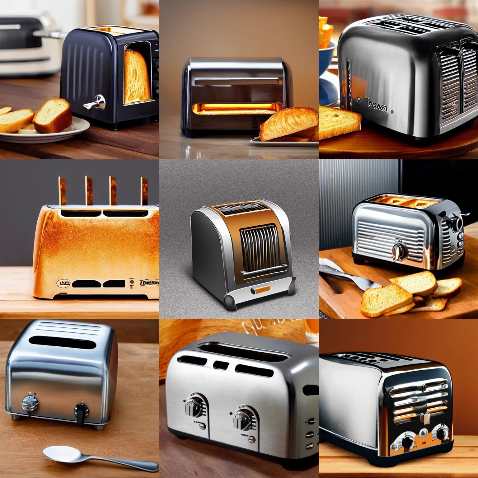 toaster constructed by forks Stable Diffusion OpenArt