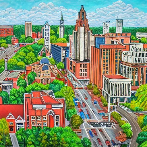 beautiful highlydetailed painting of Ann Arbor Stable Diffusion