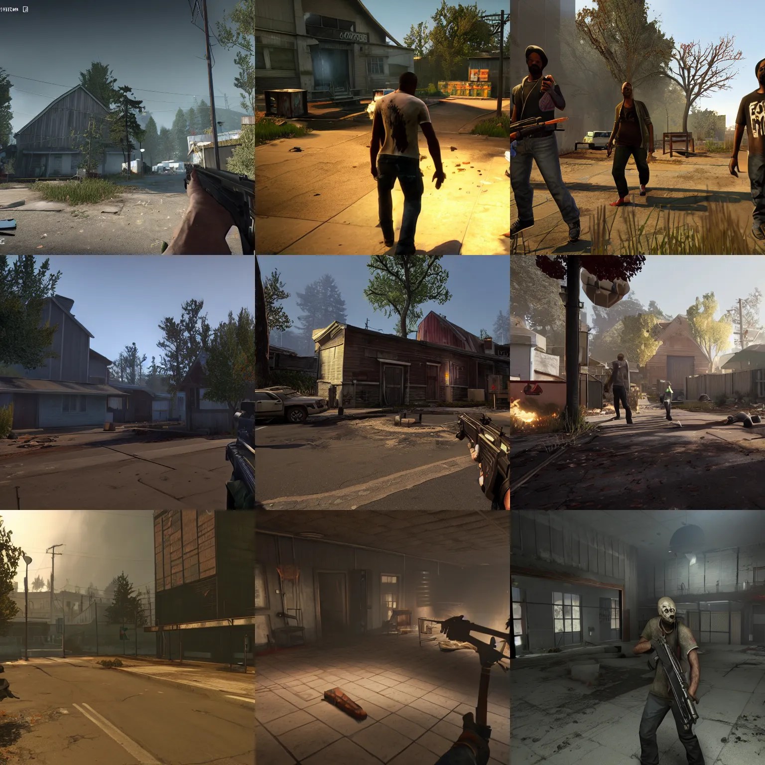 Left 4 Dead 2, Unreal Engine 5, UE5 Render, in-game | Stable Diffusion