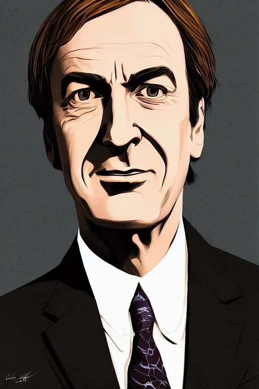 portrait of Saul Goodman, by Ilya Kuvshinov Stable Diffusion OpenArt