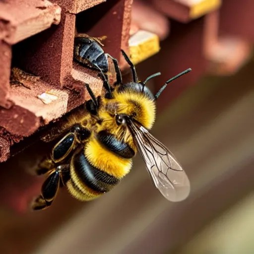 Bee working in construction Stable Diffusion OpenArt