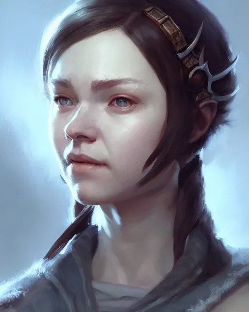 housecarl lydia from skyrim, portrait, illustration, Stable Diffusion