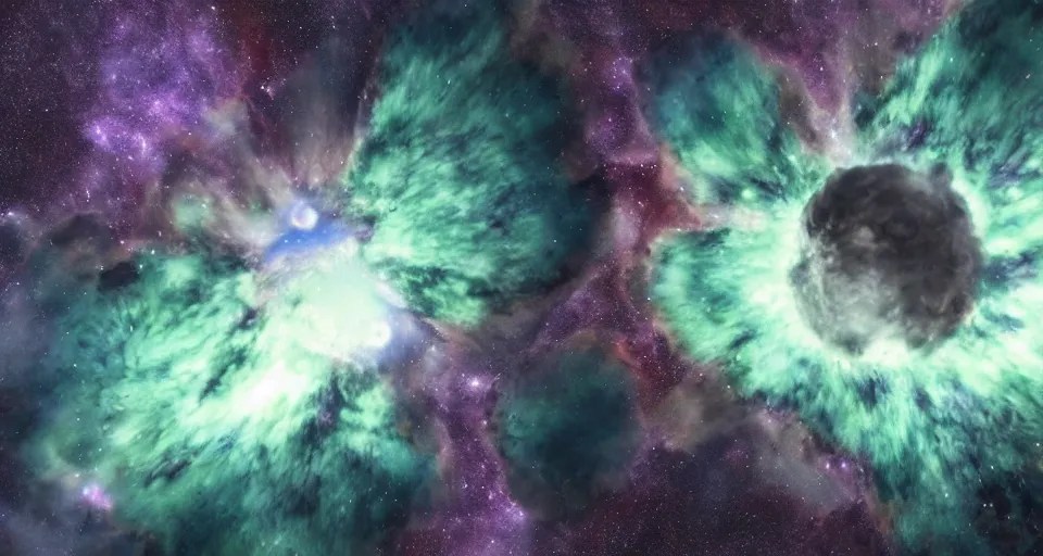 view of the down below. space station pov. Stable Diffusion