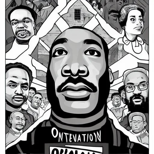 occupation by dan harmon and martin luther king Stable Diffusion