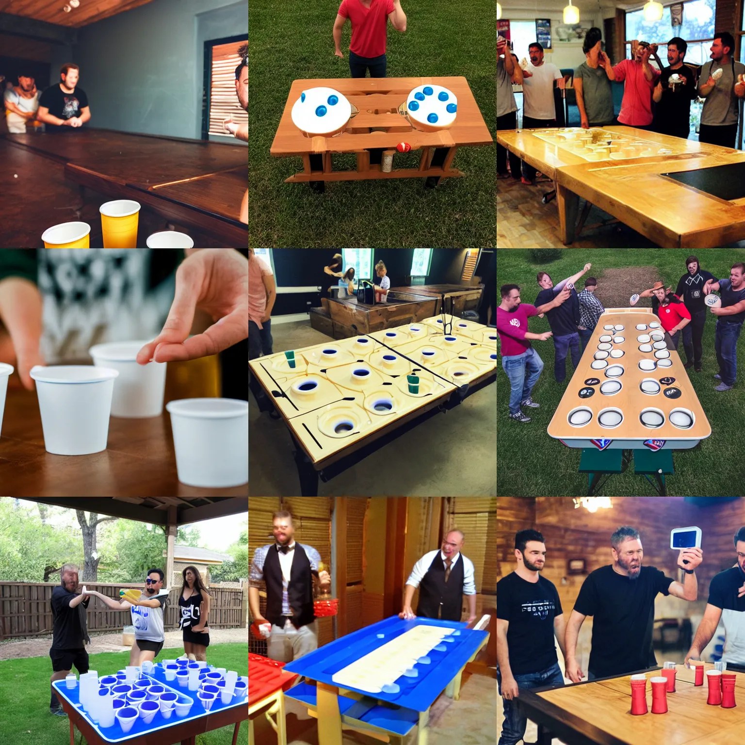 beer pong Stable Diffusion