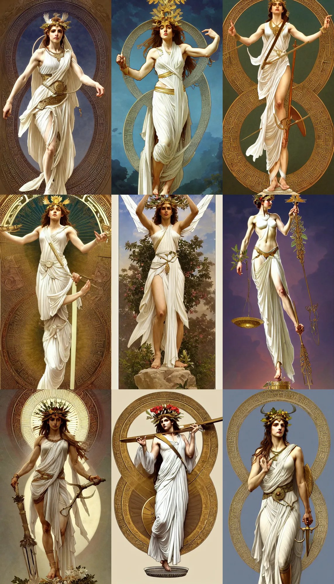 a full body portrait of themis the greek goddess of Stable Diffusion