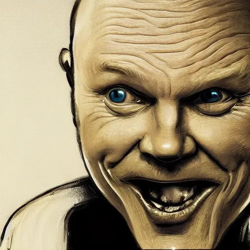 an insanely detailed painting of bill burr wearing a Stable Diffusion