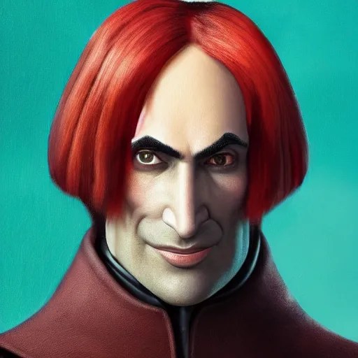 An epic fantastic full shot painting of Lord Farquaad. Stable