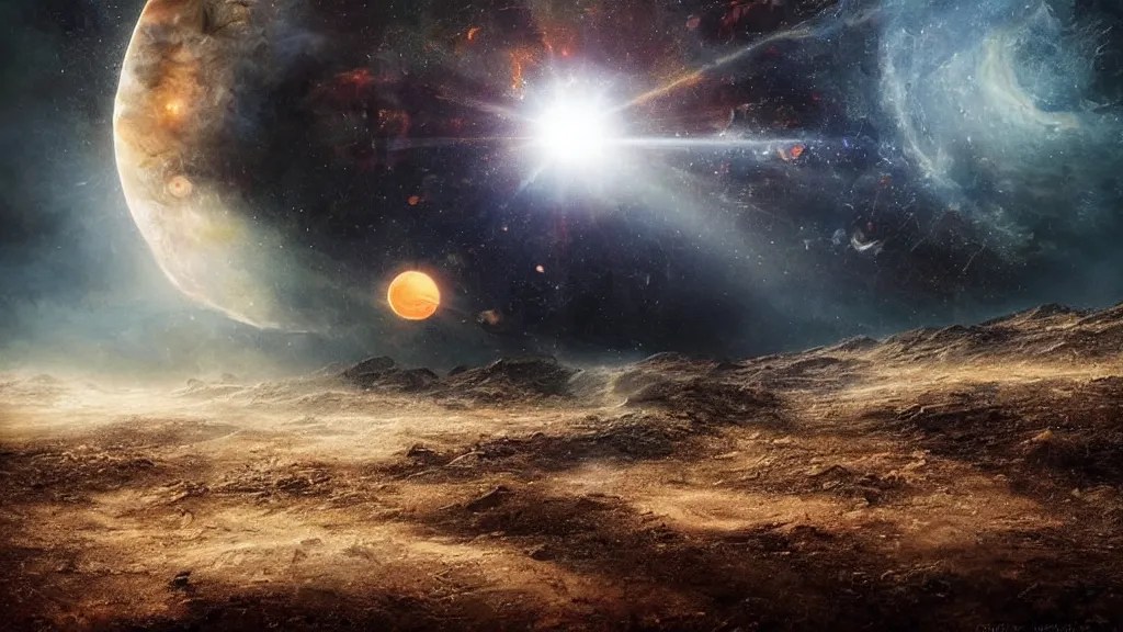 The hits the earth, Hans zimmer Soundtrack, Stable Diffusion