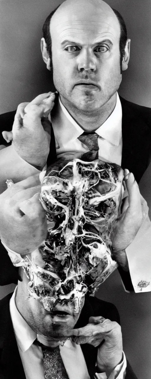 the scanners head explosion guy with his head put back Stable Diffusion