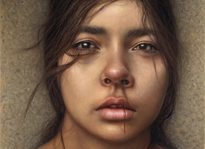 a young hispanic woman portrait, photorealistic, Stable Diffusion