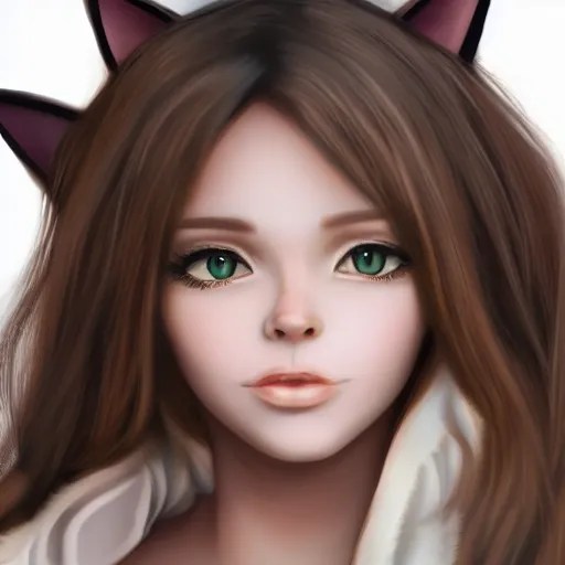 cat girl, humanization, 8 k fur quality, realism Stable Diffusion