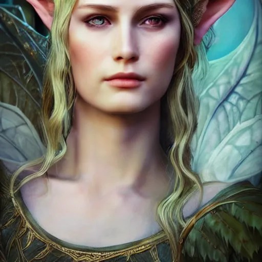 queen of the elves, fantasy art, photo realistic,