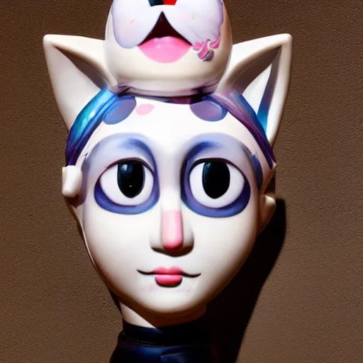 a cat girl sculpted by Takashi Murakami Stable Diffusion OpenArt