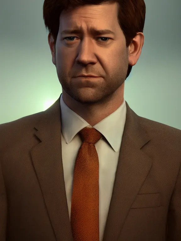 portrait art of jim halpert 8 k ultra realistic, lens Stable