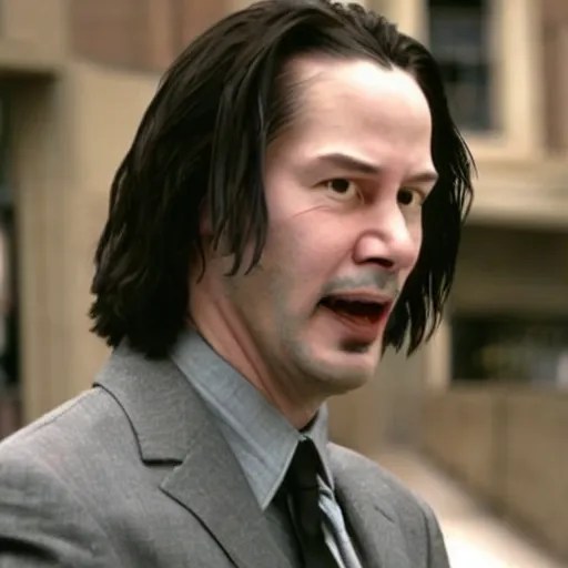 keanu reeves as mr. bean as the joker from batman, Stable Diffusion