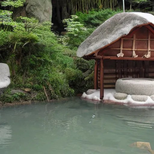 a hot spring house in sen to chihiro no kamikakushi Stable Diffusion