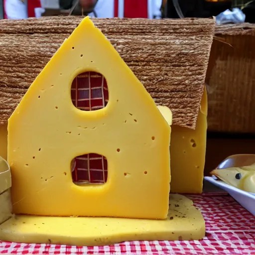 house made from cheese Stable Diffusion