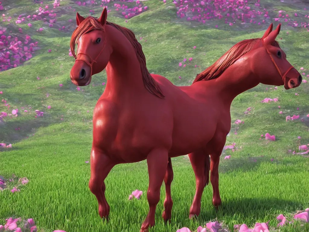 a horse made out of radishes, unreal engine 4k Stable Diffusion OpenArt