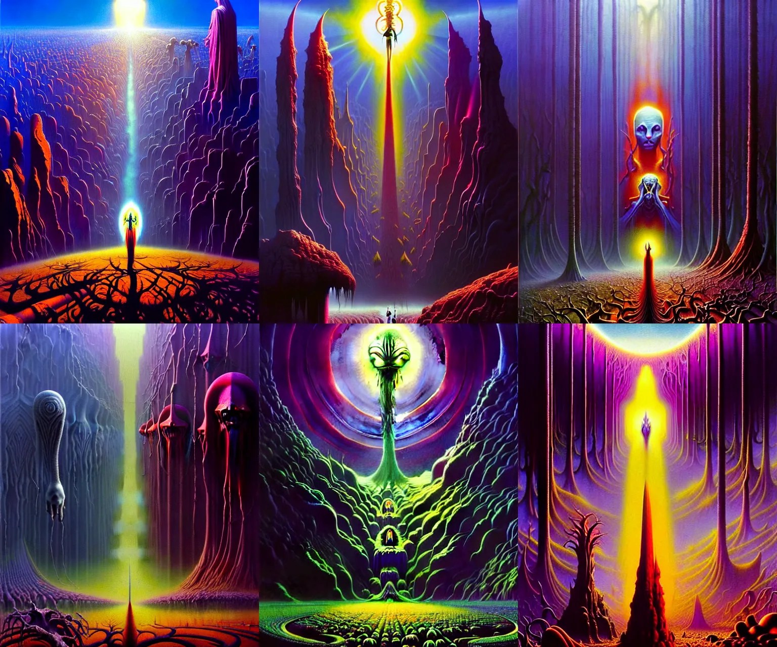 a cinematic masterpiece painting of exotic alien Stable Diffusion