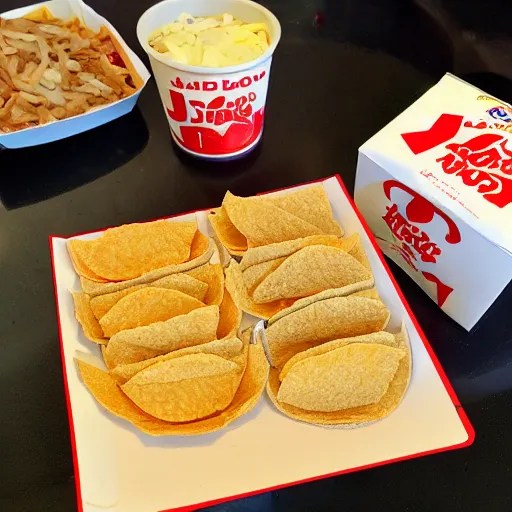 jack with jack in the box tacos, 2 tacos Stable Diffusion OpenArt