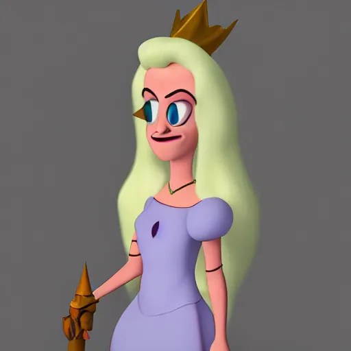 princess Bean from disenchantment , concept art, Stable Diffusion