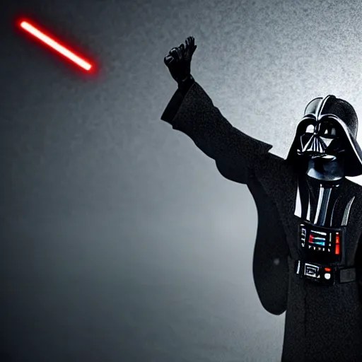 darth vader screaming to the sky, fine details, heavy Stable