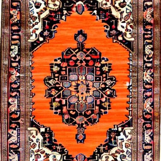 persian rug with mango fruits ornament Stable Diffusion OpenArt