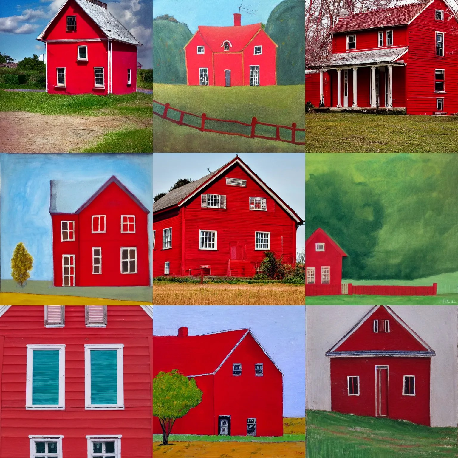 a red house Stable Diffusion OpenArt