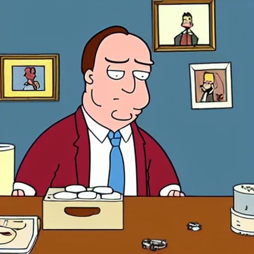 saul goodman in family guy Stable Diffusion OpenArt