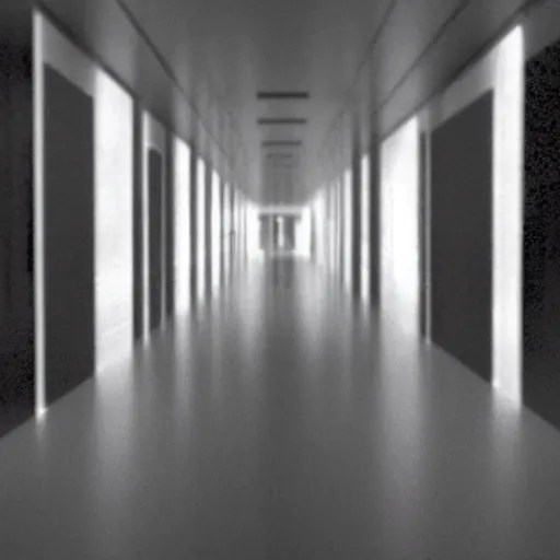 cctv footage of government facility hallway distorted Stable