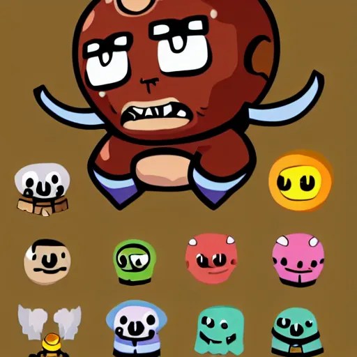 binding of isaac game asset vector creature Stable Diffusion OpenArt