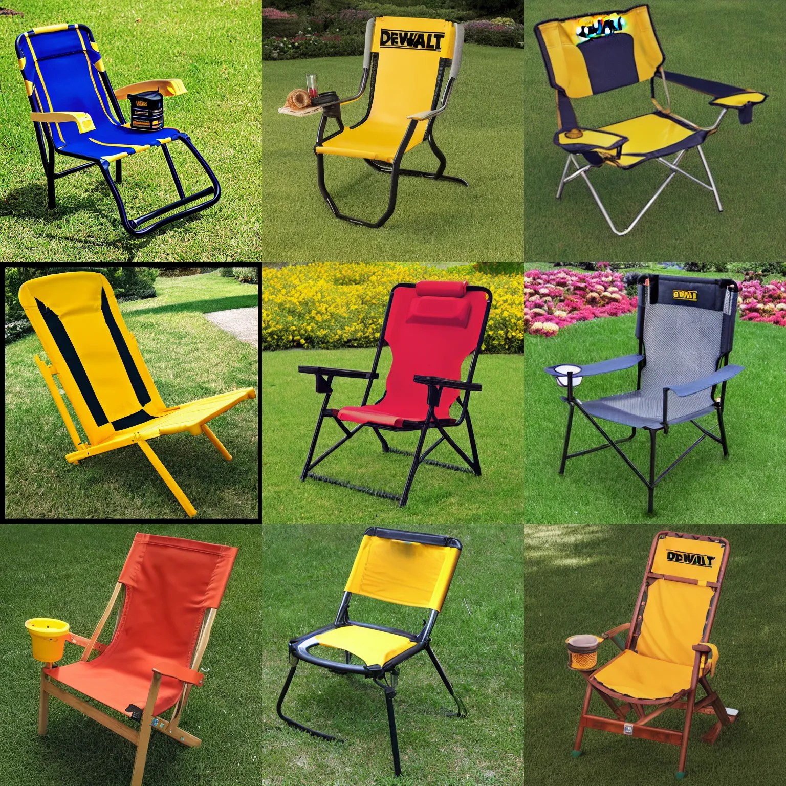 dewalt lawn chair Stable Diffusion