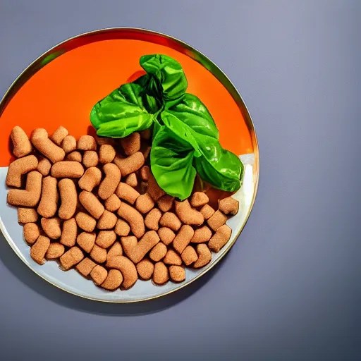canned dog food on a plate, gourmet michelin Stable Diffusion OpenArt
