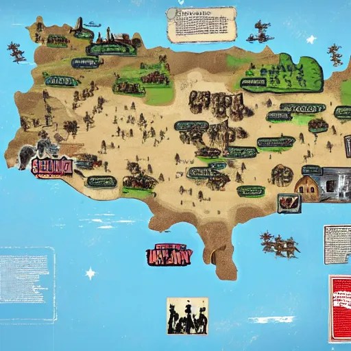 red dead redemption 2 map expanded Stable Diffusion