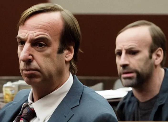 saul goodman defending kermit the frog in court, still Stable