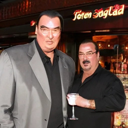 steven seagal full body at restaurant opening | Stable Diffusion