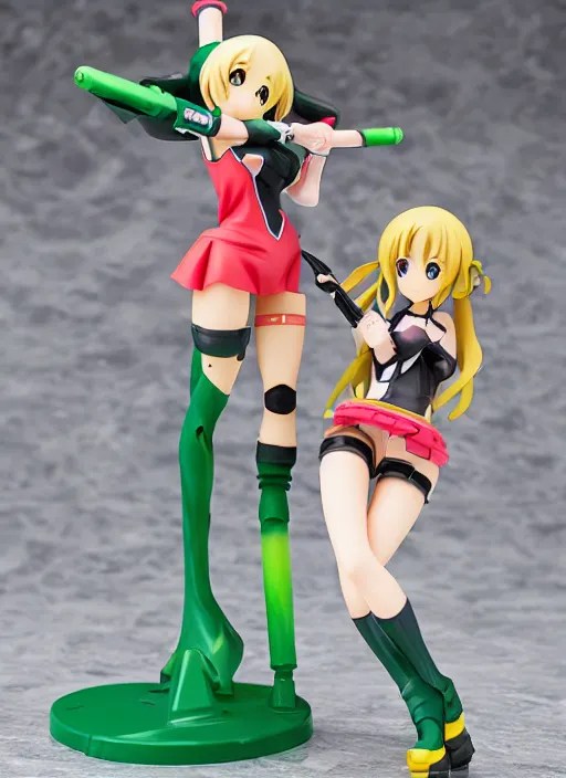 an anime girl model kit of Mtn. Dew, anime PVC Figure, Stable Diffusion