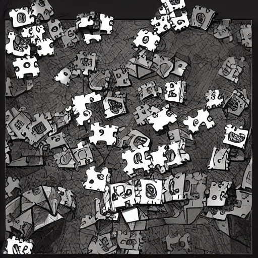 Jigsaw Falling Into Place, Digital Art, Trending on Stable Diffusion
